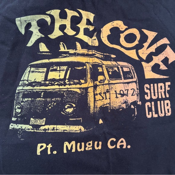 Surf Club Black Tee - Picture 2 of 3